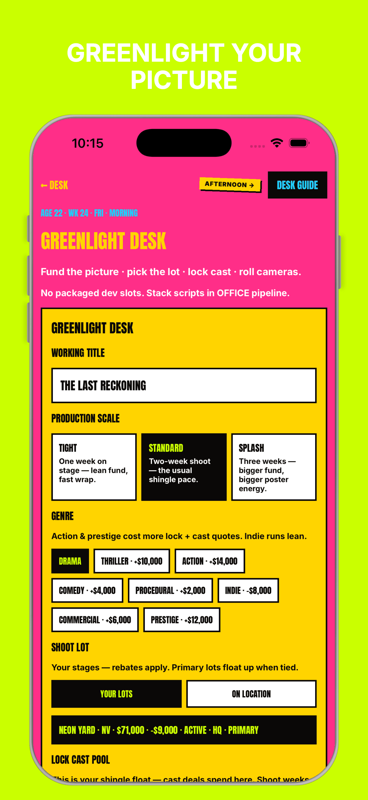 ChronaLife Hollywood — Greenlight your picture